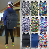 韩版迷彩双肩包女大小容量旅行背包男旅游登山运动电脑包学生书包