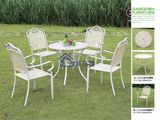 铸铝桌椅 白色花园休闲户外家具藤椅茶几三五件套 露台铁艺桌椅