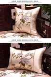 中式红木沙发垫定制绸缎刺绣花含海绵坐垫三人座单座垫罗汉床圈椅