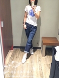 路易香港88折代购ARMANI阿玛尼AX专柜2016秋款女装T恤6XYT98
