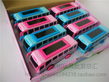 粉红小猪巴士 立体3D灯光音乐惯性汽车玩具灯光音乐校车儿童玩具