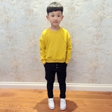 2016秋季新款男童T恤衫长袖儿童卫衣套头韩版上衣中大童装打底衫