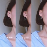 韩国太阳的后裔宋慧乔同款耳圈耳扣99纯银简约气质耳环耳骨女R346
