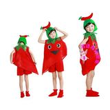 儿童动物表演服幼儿舞蹈服水果蔬菜演出服辣椒扮演服饰花朵道具