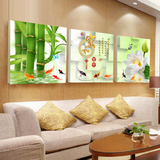 客厅沙发背景墙装饰画现代无框画家和富贵家和万事兴挂画三联壁画