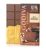 现货 GODIVA高迪瓦/歌帝梵榛子牛奶巧克力直板 100G