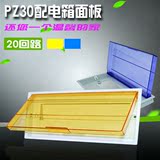 PZ30塑料面板20回路配电箱盖板照明电箱盖子开关盒盖子板国标通用