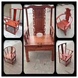 非洲黄花梨仿古家具主人椅 老板椅 红木茶台椅 办公会客椅 椅子
