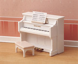 日版钢琴+凳子乐器BJD12分ob11 粘土人10CM 道具模型配件场景背景