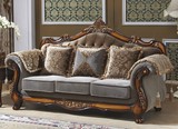欧式布艺沙发组合 美式仿古新古典沙发 欧式田园沙发客厅法式沙发