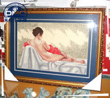 法国正品DMC十字绣套件专卖 人物系列油画欧式卧室 裸女 美丽背影