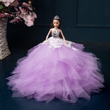 大芭比娃娃婚纱公主新娘白色儿童女孩玩具生日结婚摆件闺蜜礼物