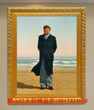 伟大领袖毛泽东北戴河风衣像壁画 新房装饰画毛主席有框精品画像