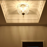 欧式吸顶灯卧室现代客厅餐厅个性复古创意阳台过道玄关走廊水晶灯
