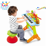 汇乐电子琴儿童钢琴宝宝音乐玩具琴带麦克风小钢琴可弹奏女孩礼物