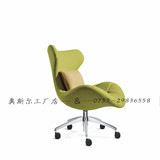 现代设计师椅子 简约单人沙发椅 宜家书房椅 家用电脑椅 休闲转椅