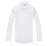 GXG男装 2016款  男士白色休闲长袖衬衫 61203062