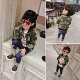 16新款韩版男童春款长袖外套儿童夹克衫迷彩棒球服宝宝拉链衫潮