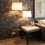 落地灯 客厅 卧室台灯美式简约时尚创意欧式奢华带桌子圆盘落地灯