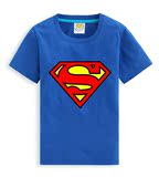 儿童短袖t恤 超人童装男童春夏装2015男孩新款半袖 韩版孩子衣服