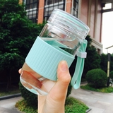 创意迷你玻璃杯小巧便携过滤可爱随手杯女士情侣茶杯学生透明水杯