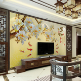 中式3D立体大型壁画 客厅5D电视背景墙壁纸无纺布墙纸 家和富贵图