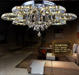 新款LED水晶卧室吊顶吸顶灯简约大气高端温馨 客厅吊顶水晶吸顶灯