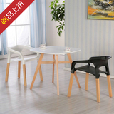 欧式实木餐椅创意个性塑料椅子成人简约现代休闲咖啡椅电脑靠背椅