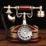 时尚创意旋转电话机仿古欧式田园复古电话机家用座机办公电话
