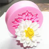 Lotus Flowers Shape Chocolate Candy Silicone Cake Mold 3D Fo