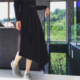 【钱夫人】CHINSTUDIO定制 小女人不规则设计感显瘦黑色半裙