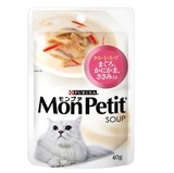 现货 日本 monpetit 白汁浓汤 猫餐包 妙鲜包 吞拿鱼鸡柳 40g