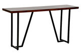 美式玄关桌台北欧门厅实木桌子条几做旧铁艺条案靠墙边简约长条桌