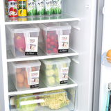 有盖食品级冰箱冷冻收纳盒冰箱食品收纳保鲜盒杂粮水果蔬菜收纳盒