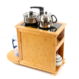 可移动茶车柜带轮竹制实木功夫茶具泡茶水柜茶桌茶台小茶几