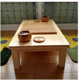 环保松木茶几实木矮桌子咖啡桌简约客厅长桌小户型边桌书写桌炕桌