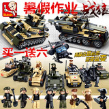 益智拼装兼容乐高军事积木坦克人仔男孩系列儿童玩具4-6-10-12岁