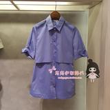 MICHAA 美西亚韩国专柜正品代购16夏款时尚气质修身收腰百搭衬衫
