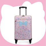 行李箱女小清新学生韩版儿童可爱旅行箱万向轮16寸20寸拉杆箱皮箱