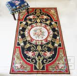 意大利古董绒绣地毯纯羊毛手工绒绣地毯床边毯飘窗毯挂毯手绣床毯
