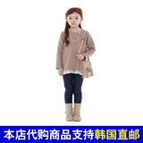 perimitz韩国代购专柜16秋季女童t恤儿童蕾丝边上衣童装中大童潮