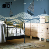 雅心地中海蓝色艺术墙纸卧客厅背景墙壁纸大型壁画 无缝壁布墙布
