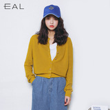 EAL正品2016春款韩国女装宽松针织衫百搭针织外套女士开衫L93