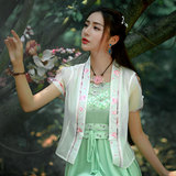 两人故事原创设计女装文艺复古中国风女士外套夏季薄上衣WT8605