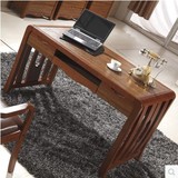 特价实木电脑桌笔记本台式家用简约中式办公桌橡木学习书桌写字台