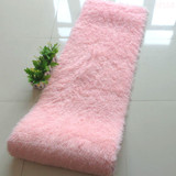 卧室床边长绒纯粉红色进门防滑飘窗长条厨房茶几客厅简约现代地毯