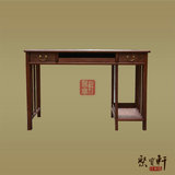 缅甸花梨木电脑桌 大果紫檀1.2米书桌/办公桌 正品红木家具