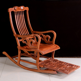 红木摇椅非洲花梨木摇椅中式古典仿古休闲椅逍遥椅实木午休椅躺椅
