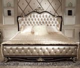 设计师家具定制 公主床法式1.8米双人床欧式床婚床皮艺美式实木床