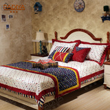 床上用品地中海风格 设计师样板间 可定制定做床品9件套 帕帝亚